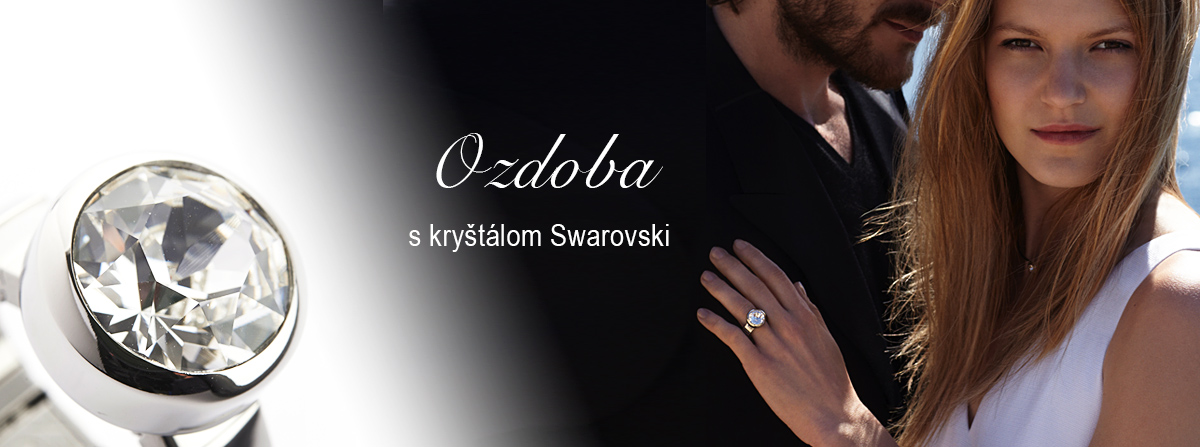 Energetix ozdoba s kryštálom Swarovski na prsteň