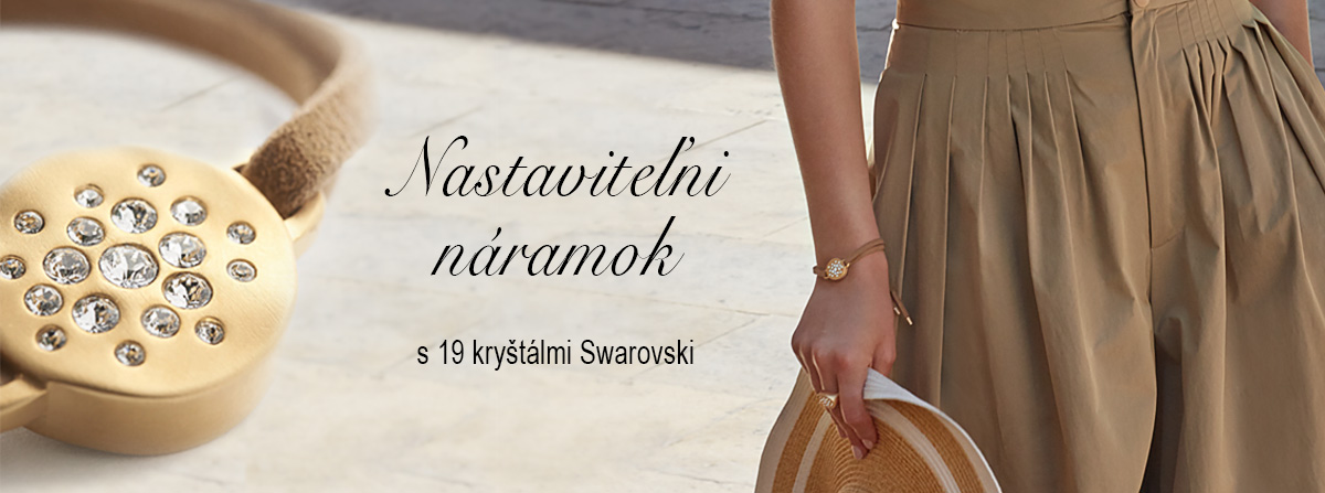 Trblietavé kryštále Swarovsky na tomto nastaviteľnom  náramku s  mimoriadne silným magnetom