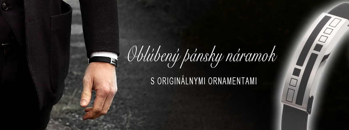 Energetix pánsky náramok s ocelovou doštičkou